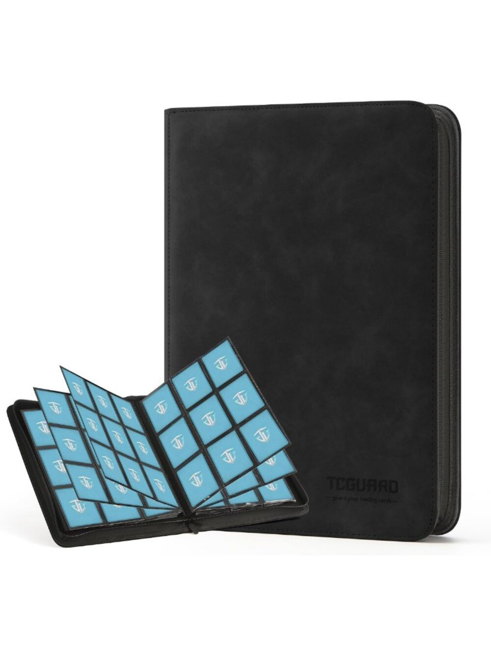 9 Pocket Trading Card Binder Album - Holds 540 Cards, Zipper Closure, TCG